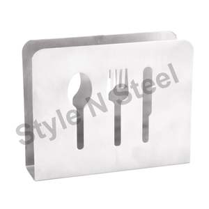 Porta Servilletas de Acero Inoxidable para Restaurante - Product Image 1