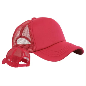 Gorra de camionero de malla de espuma de 5 paneles de alta calidad con logotipo bordado personalizado - Product Image 1