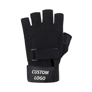 Guantes de gimnasio de peso pesado unisex, guantes deportivos de entrenamiento de medio dedo, guantes de cuero para ejercicio y levantamiento de pesas para competición - Product Image 2