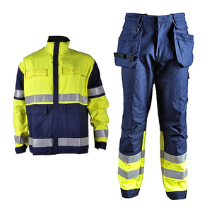 Traje DE TRABAJO Nomex de dos piezas, camisa y pantalones resistentes al fuego y al fuego, ropa de seguridad reflectante para bomberos - Product Image 4