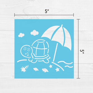 Plantillas de Dibujo de Plástico con Diseños de Vida Marina para Niños - Product Image 4
