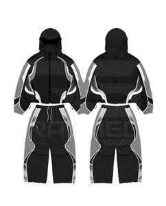 Conjunto Deportivo de 2 Piezas, Chaqueta con Capucha y Pantalones, Impermeable, Paneles de Nailon 100%, Cortavientos, Unisex - Product Image 5