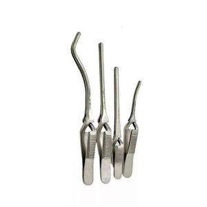 Ensemble de pinces Debakey Bulldog, courbes et droites, instruments chirurgicaux, base des outils chirurgicaux, acier, CE, manuel, Narham Enterprises - Product Image 3