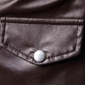 Chaqueta de piel de vaca de alta calidad, cómoda, duradera para el día a día, soporte de moda, diseño elegante de calle alta, tela para todas las estaciones - Product Image 4