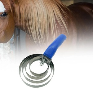 Peine de Goma Redondo Reutilizable y Duradero para Caballos, Equipo Veterinario Profesional, Herramienta de Aseo para Eliminar Pelo Suelto y Limpiar - Product Image 2
