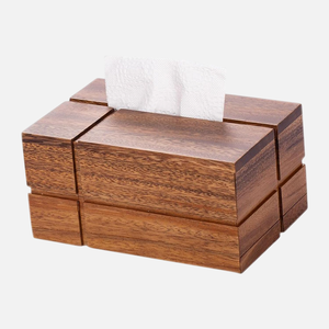 Servilletero de madera Premium de lujo hecho a mano, dispensador de tapa de caja de pañuelos ecológico para cualquier habitación, decorativo organizado - Product Image 3