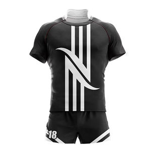 Ensemble de vêtements de sport respirant en polyester de qualité supérieure, uniforme de rugby personnalisé, imprimé par sublimation, taille plus - Product Image 5