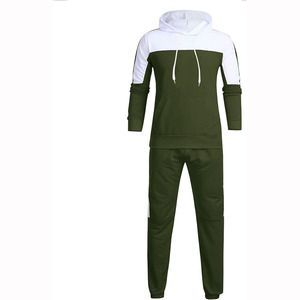 Conjunto de chándal de diseño sólido de tendencia de invierno para hombres Servicio OEM transpirable y personalizado al por mayor con buen precio - Product Image 5