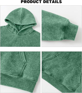 Sudadera con Capucha para Hombre, Estilo Streetwear, 100% Algodón, Lavado Ácido, con Impresión Digital y Bordado, Corte Regular - Product Image 5