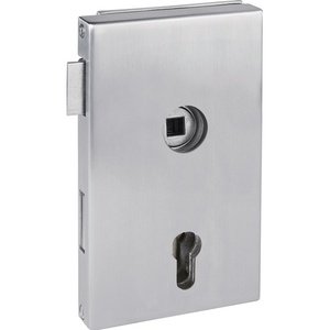 Molina Stainless Steel Matt PZ DIN Right HERMAT 6053 Glass Door Lock for <b>Storage</b> <b>Lockers</b> - Product Image 1