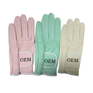 Guantes de golf de ajuste personalizado de primera calidad Cabretta cuero Pu diseño híbrido marca personalizada tallas de hombre colores OEM durabilidad deportes - Product Image 3