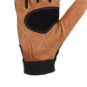Mechanic Gloves Adjustable Wrist Secure Fit Leather Neoprene Silicone-free for <b>Mechanical</b> and Utility Work - Product Image 6