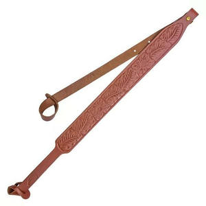 Sling de cuero marrón de alta durabilidad, equipo occidental hecho a mano, diseño Floral, fundas ajustables para caza al aire libre, 6X alto - Product Image 6