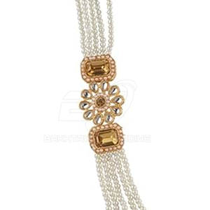 ชุดเครื่องประดับมาลาแบบดั้งเดิมสำหรับผู้หญิง ชุดสร้อยคอ ต่างหู ชุดมาลาประดับลูกปัดทำมือ สามารถสั่งทำได้ - Product Image 5