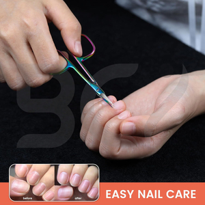 Ciseaux à ongles multicolores pour manucure, soin des ongles, meilleur produit, vente chaude, ciseaux à cuticules multifonctionnels - Product Image 3