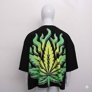 Camiseta de Hombre de Alta Calidad, 300 g/m², Corte Recortado, 100% Algodón, Estilo Urbano, Hombros Caídos, Cómoda y Transpirable - Product Image 2