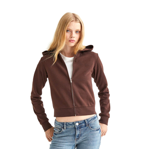 Cofmortable – Nouvelle Arrivée : Sweat à Capuche Court Professionnel Personnalisé pour Femme, Qualité Premium, Hiver/Automne, 100% Coton Polaire - Product Image 1