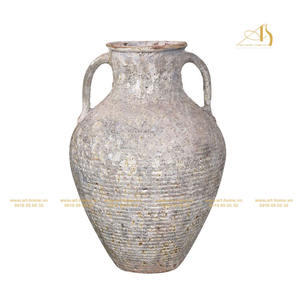 Mini pot de fleur en céramique de luxe antique AQ025H95LA pour balcon extérieur décoration de jardin Design élégant pour jardin domestique - Product Image 1