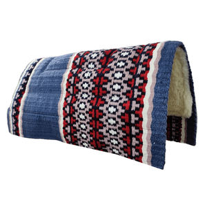 Tapis de selle en laine haute densité de qualité supérieure pour le dressage occidental Le tissu respirant améliore les performances du cheval - Product Image 1