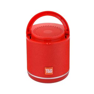 Altavoz Bluetooth T&G TG518 Rojo con Radio FM, Mini Altavoz Karaoke con Luces LED para Fiestas - Product Image 1