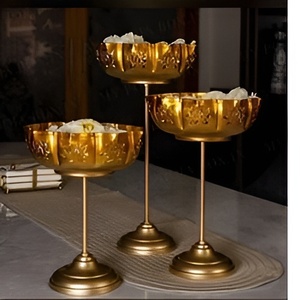 Urli en métal de qualité supérieure pour Diwali, Diya en forme de lotus pour Diwali Puja Pooja, décoration festive pour la maison, cadeau d'entreprise 2024 - Product Image 3