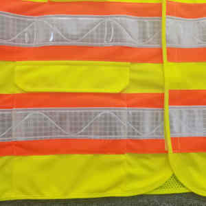Chaleco de Seguridad Reflectante de Alta Visibilidad, Impermeable, ANSI Clase 1, EN ISO 20471 Clase 2, Múltiples Bolsillos, Ropa de Trabajo de Construcción, Duradero - Product Image 3
