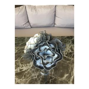 Disposizione decorativa di lusso, fiore di fidanzamento, fiore di promessa-vaso di metallo Color argento