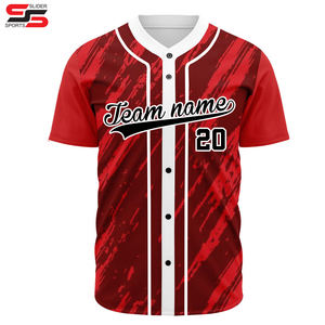 Maillot de baseball unisexe à sublimation personnalisée, respirant, vêtements de softball de grande taille avec strass imprimés pour l'équipe - Product Image 6