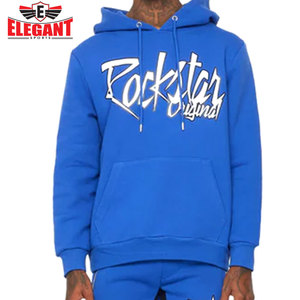 Dans une couleur bleue unie de la plus haute qualité Faites vos propres vêtements d'extérieur respirants pour hommes Survêtements évasés par des sports élégants - Product Image 4