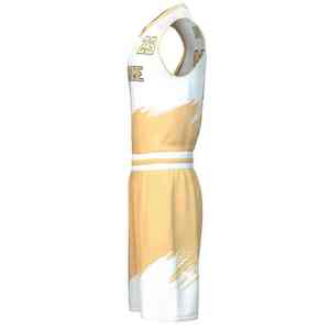 Uniforme de Baloncesto Sublimado de Verano sin Mangas de Talla Grande, Cómodo y de Alta Calidad, con Logotipo Personalizado, Nombre del Equipo, Transpirable y de Secado Rápido - Product Image 5