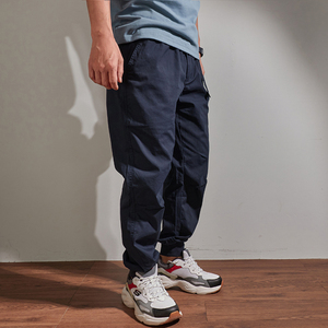 Pantalones deportivos de lona ligeros de alta elasticidad de secado rápido para hombre, pantalones casuales transpirables para exteriores de carga fina de primavera y verano - Product Image 2