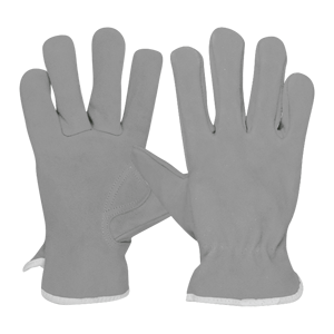Guantes de trabajo para Conductor de cuero dividido de piel de vaca, resistentes, suaves y cómodos, para construcción, jardinería, uso diario, guantes resistentes al calor - Product Image 6
