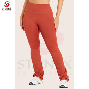 Conjunto de Yoga para Mujer, Ropa Deportiva Transpirable Personalizada, Diseño Elegante con Patrón Sólido, Traje Deportivo Completo para Ejercicio al Aire Libre - Product Image 4