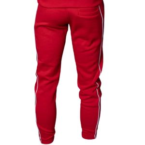 Men <b>Red</b> Track <b>Suit</b> Set Zip Neck Top Jogger Pants Athletic Sportswear Cotton Training Outfit Unisex - Product Image 6