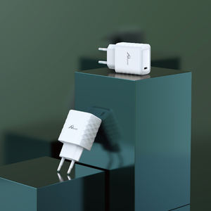 Cargador tipo C GAN de 20W, color blanco, con QC3.0, para teléfono, auriculares, hogar y móvil, compatible con enchufes EU UK US - Product Image 2