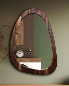 Best Quality Luxury Modern Design <b>Wooden</b> Wall <b>Mirror</b> Design Round Wall <b>Mirror</b> with <b>Wooden</b> <b>Frame</b> by Azora Industries - Product Image 4