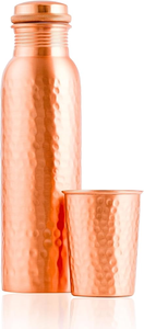 Botella de Agua Decorativa de Cobre con Diseño Martillado, Aislada al Vacío, 500 ml, Taza Ecológica para Oficina, Bebidas Saludables para Adultos - Product Image 2