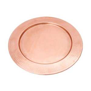 Assiette de service en cuivre plaqué, fabrication artisanale, durable, design moderne, personnalisable, pour les événements de mariage - Product Image 4