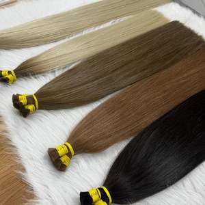 Cheveux vierges slaves 100% fabriqués au Vietnam cheveux brésiliens naturels de couleur ombrée en vrac avec extensions de cheveux humains à alignement des cuticules - Product Image 4