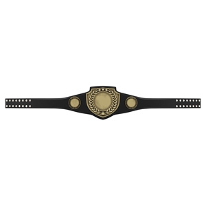 Wholesale High Quality Custom Made Championship Belt With Gold Plated Metal Plate and <b>Adjustable</b> <b>Strap</b> - Product Image 2