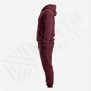 Conjuntos Deportivos Personalizados de Algodón, Chándales Lisos Listos para Enviar, Ajustados, Estilo Hip Hop para Hombre, 100% Algodón, Conjunto Deportivo para Gimnasio y Correr, Color Personalizado - Product Image 3