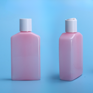 Super New Pink PET Botella de limpiador facial 200ml Botella de tapa de prensa Cosmético de lujo para champú Acondicionador/Gel de ducha de bebé - Product Image 3