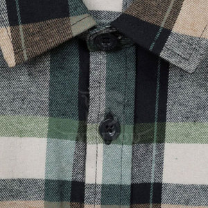 Camisa de Franela Cepillada Premium, Material Transpirable y Cálido, Patrón Clásico a Cuadros, Corte Relajado, Ideal para Salidas - Product Image 6