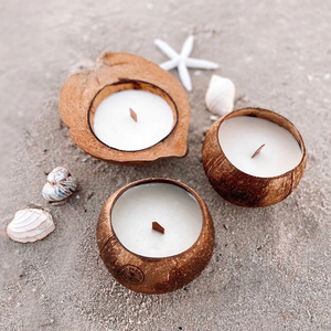 Polished or Natural Color for Coconut Shell Bowl <b>Candle</b>/ Coconut Bowl Scent <b>Candle</b> High Quality and <b>Cheap</b> Price From Eco2go VN - Product Image 5