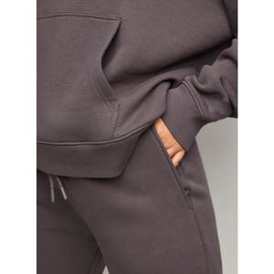 Nuevo chándal de lana personalizado para mujer, conjunto de 2 piezas de invierno y otoño, conjunto de chándal con capucha para salón, conjunto de 2 piezas - Product Image 4