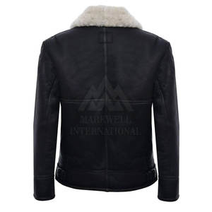 Fall Winter <b>Men</b> Leather <b>Fur</b> <b>Jacket</b> Best Quality <b>Men</b> Leather <b>Fur</b> <b>Jacket</b> Genuine Leather <b>Men</b> <b>Jacket</b> - Product Image 3