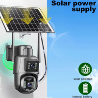 Cámara de Seguridad Inteligente V380 Pro 4G con Energía Solar para Exteriores, con Seguimiento por IA, Audio Bidireccional, Almacenamiento en la Nube y Luz de Alarma