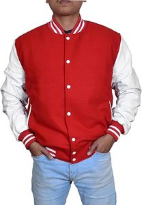 Chaquetas universitarias atractivas para hombre, última chaqueta de béisbol de estilo largo personalizada OEM, soporte frontal de lona de cuero de invierno Plus - Product Image 4