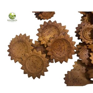 ชุดช้อนไม้สีแดงคุณภาพสูงรูปดอกทานตะวัน ดีไซน์ดอกไม้สุดสร้างสรรค์ - Product Image 6