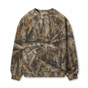 Sweat-shirt camouflage en molleton 100 % coton pour homme – Pull épais et ample pour la chasse, idéal pour l'automne |   Vente en gros OEM - Product Image 1